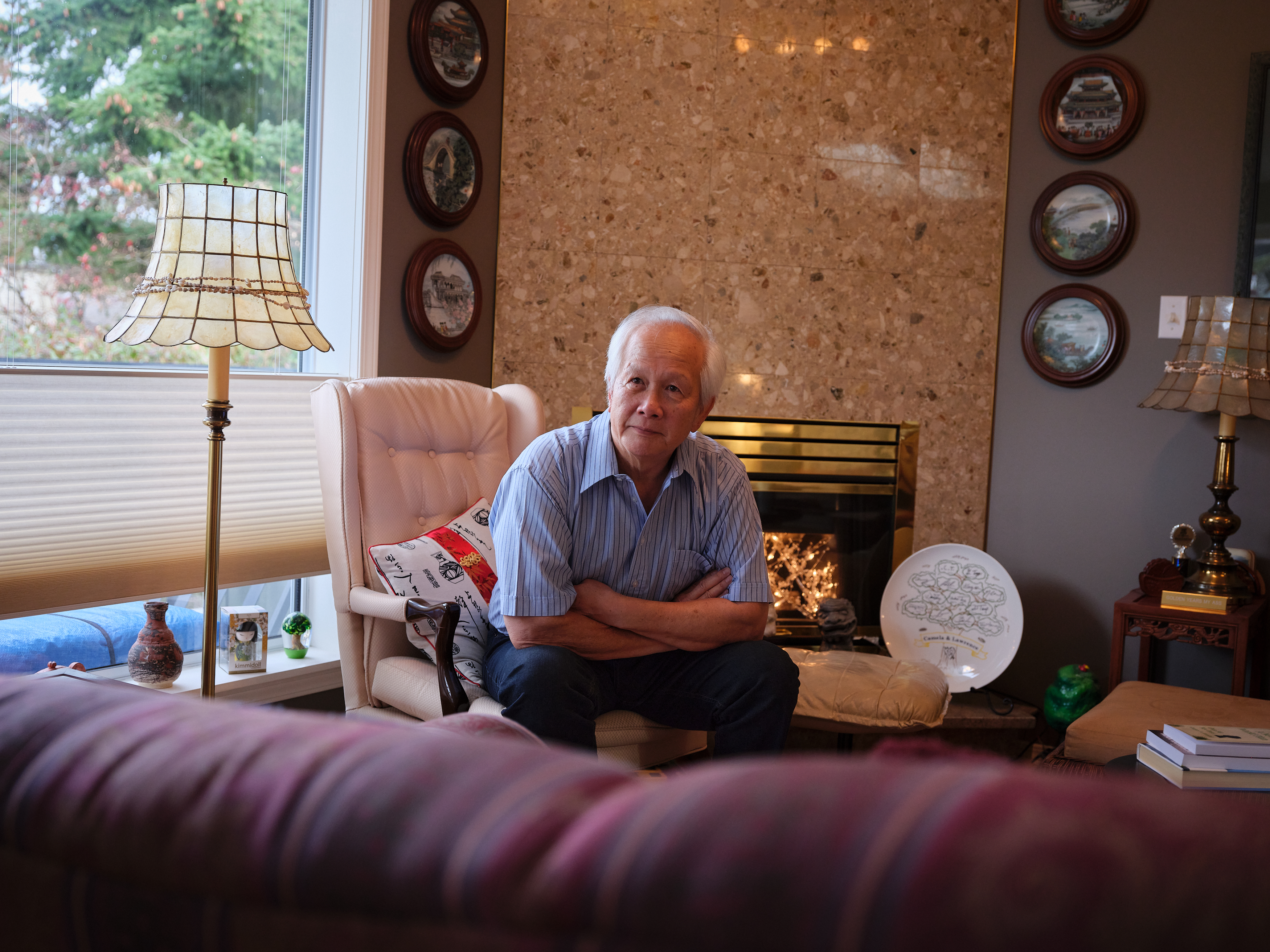 Lawrence at home.