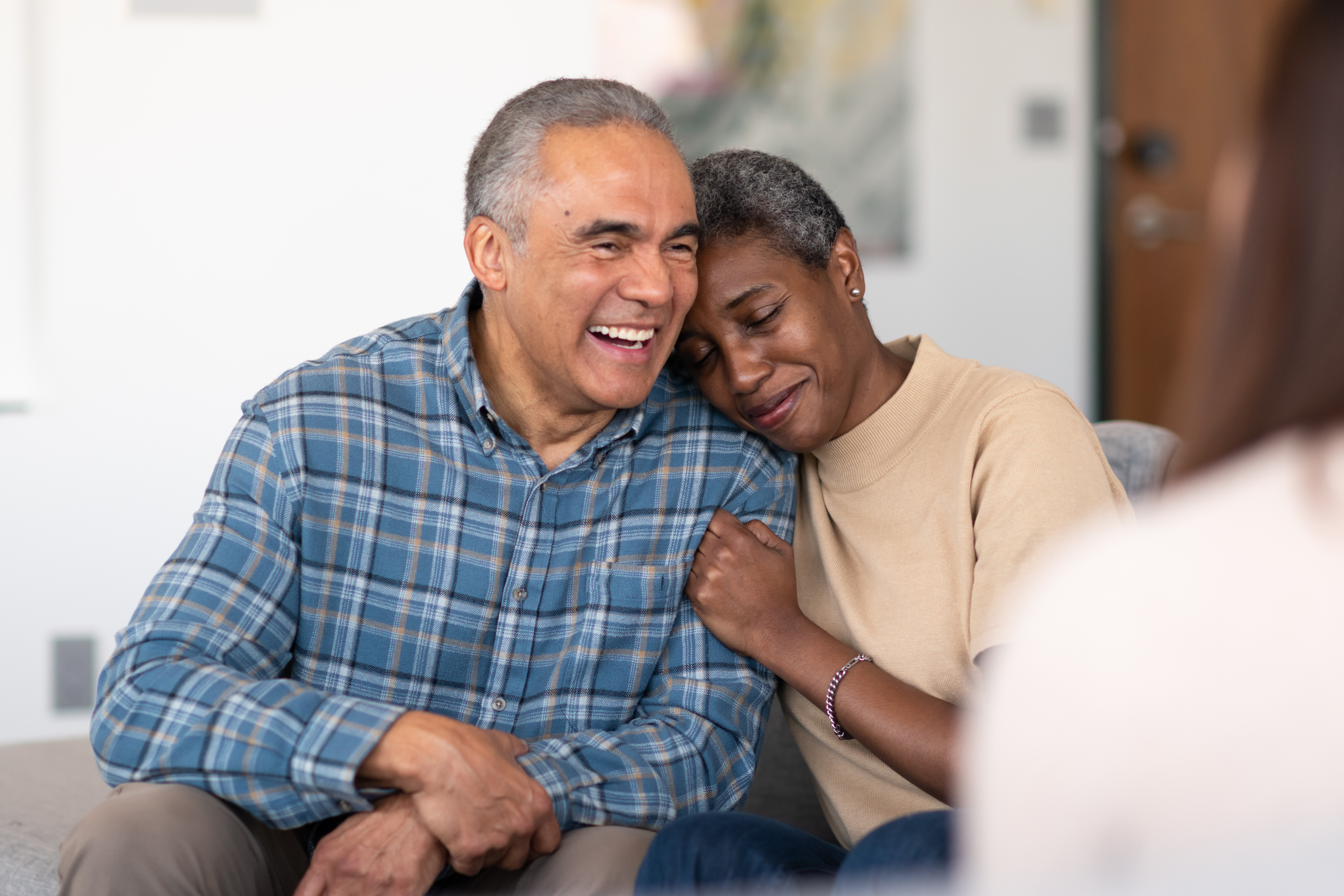 Care partner supporting person living with dementia.