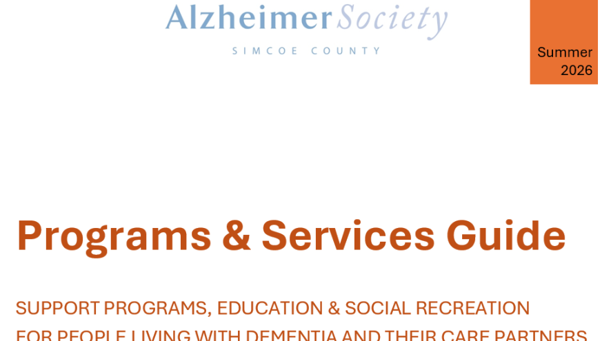 Summer 2026 Programs and Services guide title page 