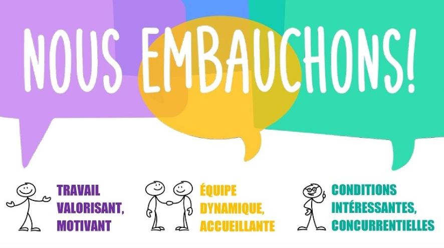 Nous embauchons